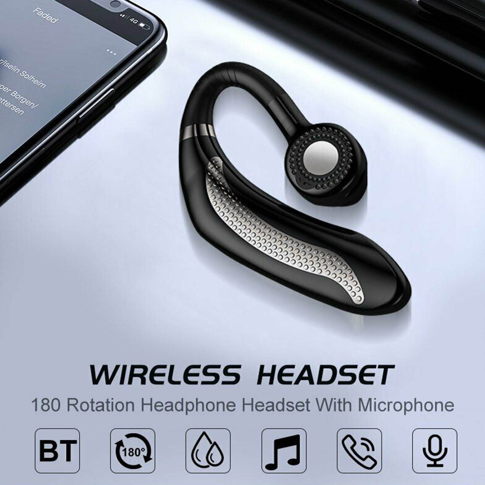 Mpow Wireless Bluetooth 5.0 Headset Headphones Earphones For iPhone Samsung LG