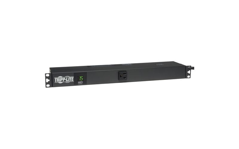 Tripp Lite PDU Metered 120V 15A 5-15R 13 Outlet 5-15P Horizontal 1URM - 13 x NEMA 5-15R - Zero U Vertical Rackmount, 1U Rack-mountable"