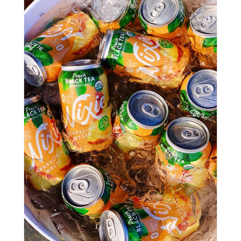 Nixie Peach Black Tea Sparkling Water - 8pk/12 fl oz Cans