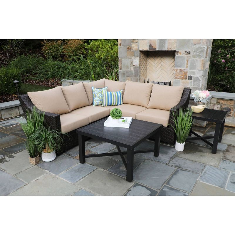 Birch 5pc Sunbrella Sectional Set Tan - Canopy Home and Garden