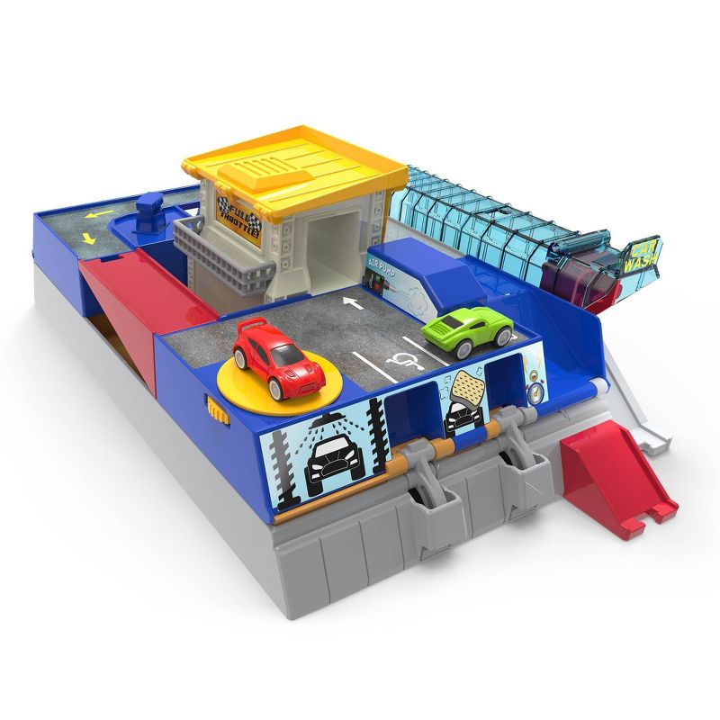 DRIVEN – Collapsible Playset with Tracks and Toy Cars – 2 in 1 Race Track - 80pc