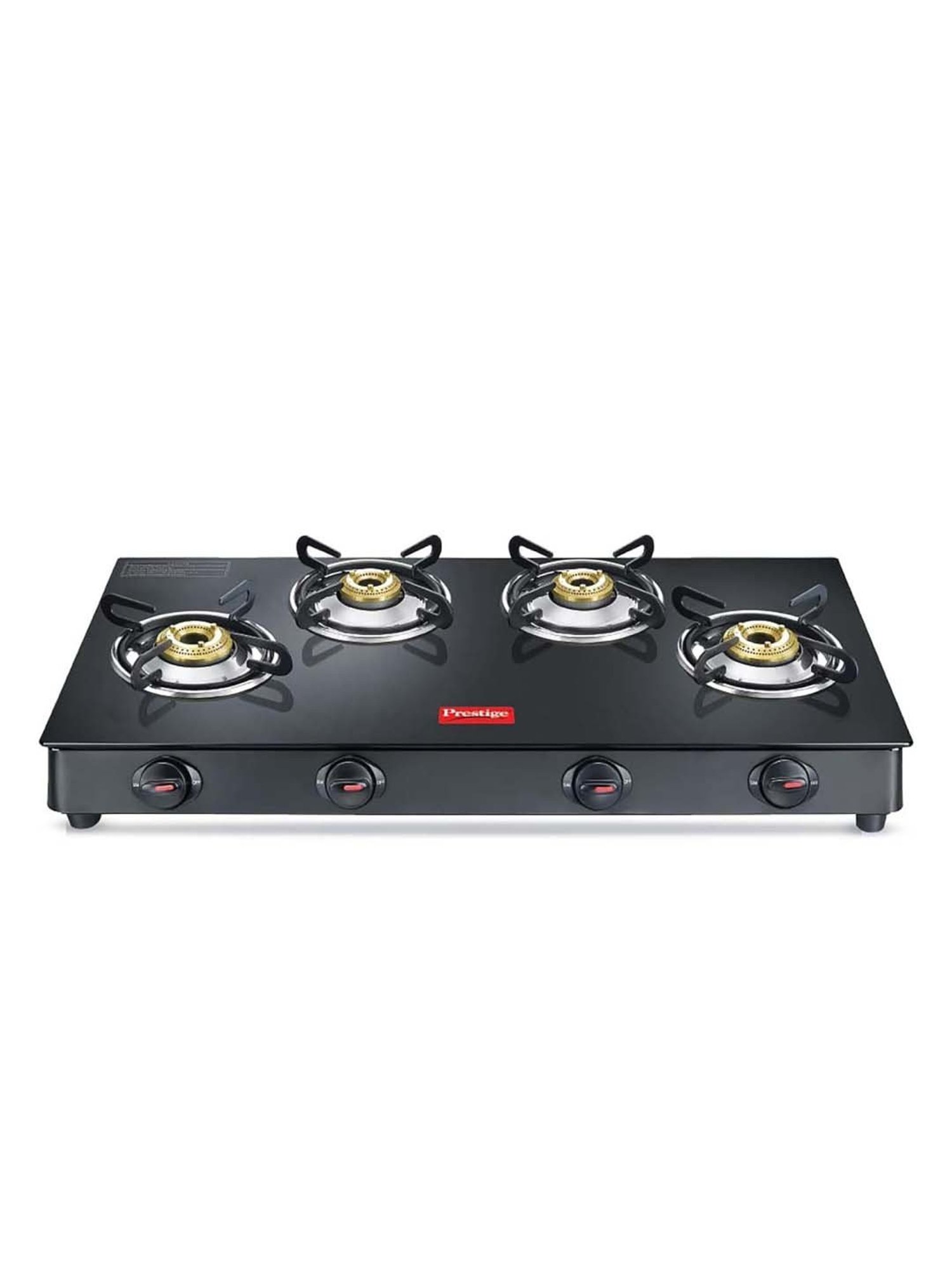 Pigeon Blackline Smart Black Glass Manual Gas Stove (2 Burners)