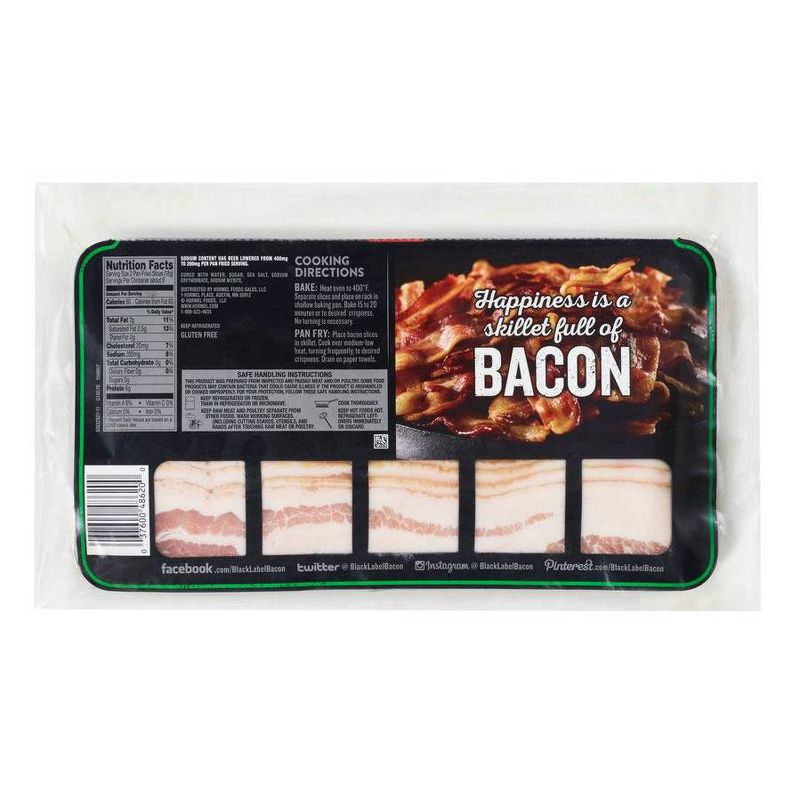 Hormel Black Label Classic Country Style Thick Cut Bacon - 12oz