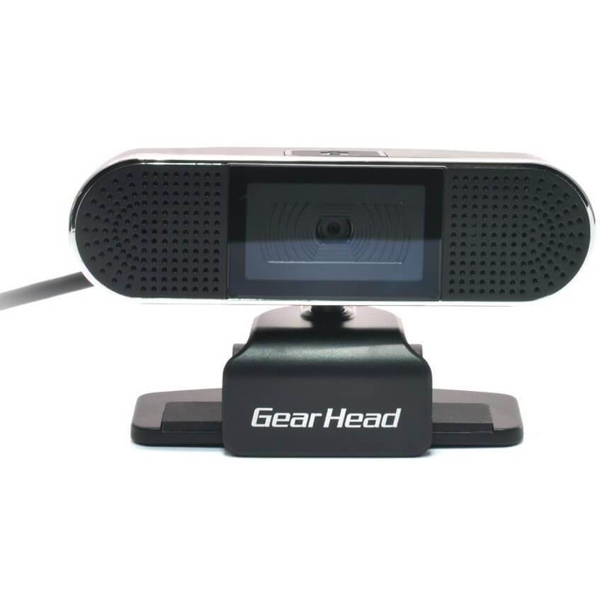Gear Head WC8500HD Webcam - 2 Megapixel - Black, Silver - USB 2.0 - 8 Megapixel Interpolated - 1920 x 1080 Video - Auto-focus - Widescreen - Microphone