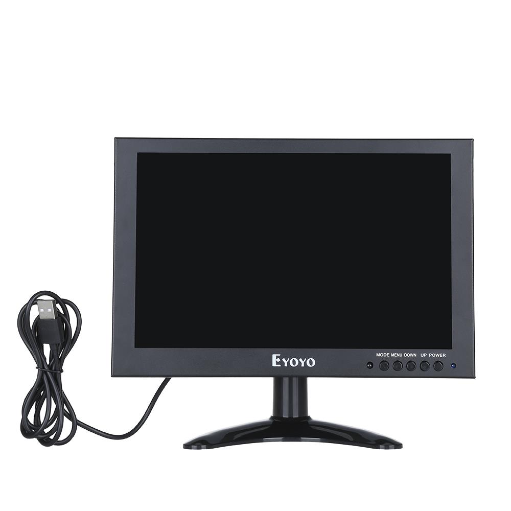 Eyoyo 10 Inch LED Monitor 1920*1200 HD VGA AV BNC USB Video Input IPS Touch Screen Monitor For CCTV DVD PC