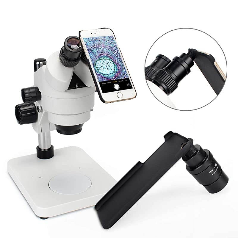 Lens Adapter with WF10X Eyepiece for Eyepiece Tube 30mm, Smartphone Camera Adaptor for iPhone 6/6S