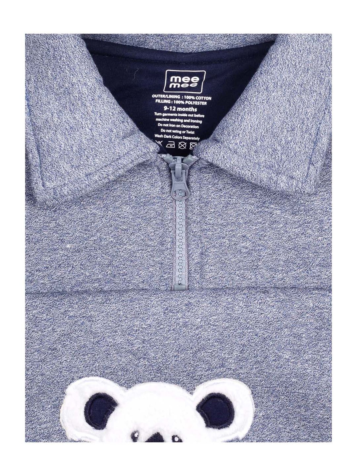 Mee Mee Kids Blue Embroidered Jacket