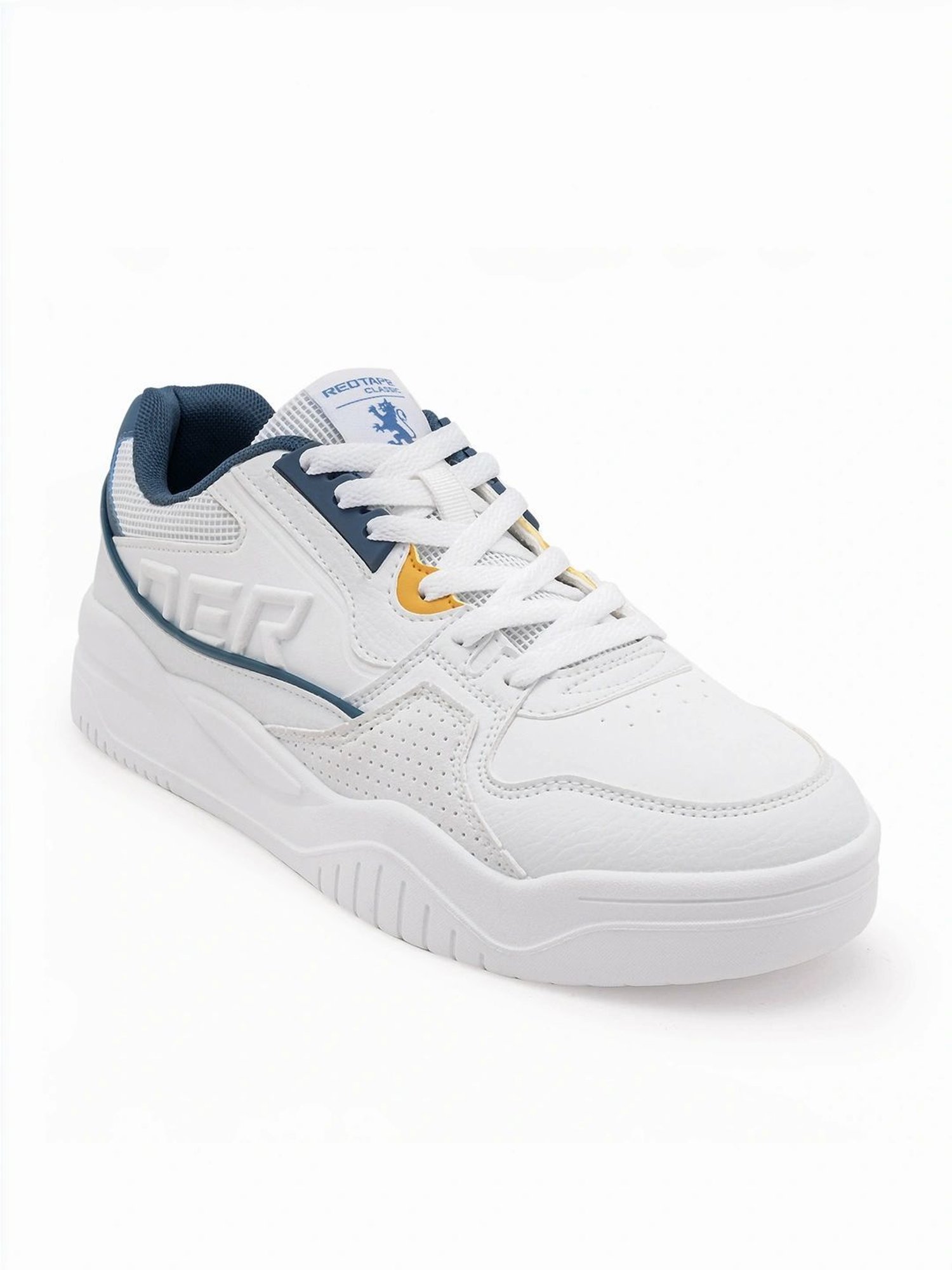 Red Tape Men's Slam Dunk Classics White Casual Sneakers