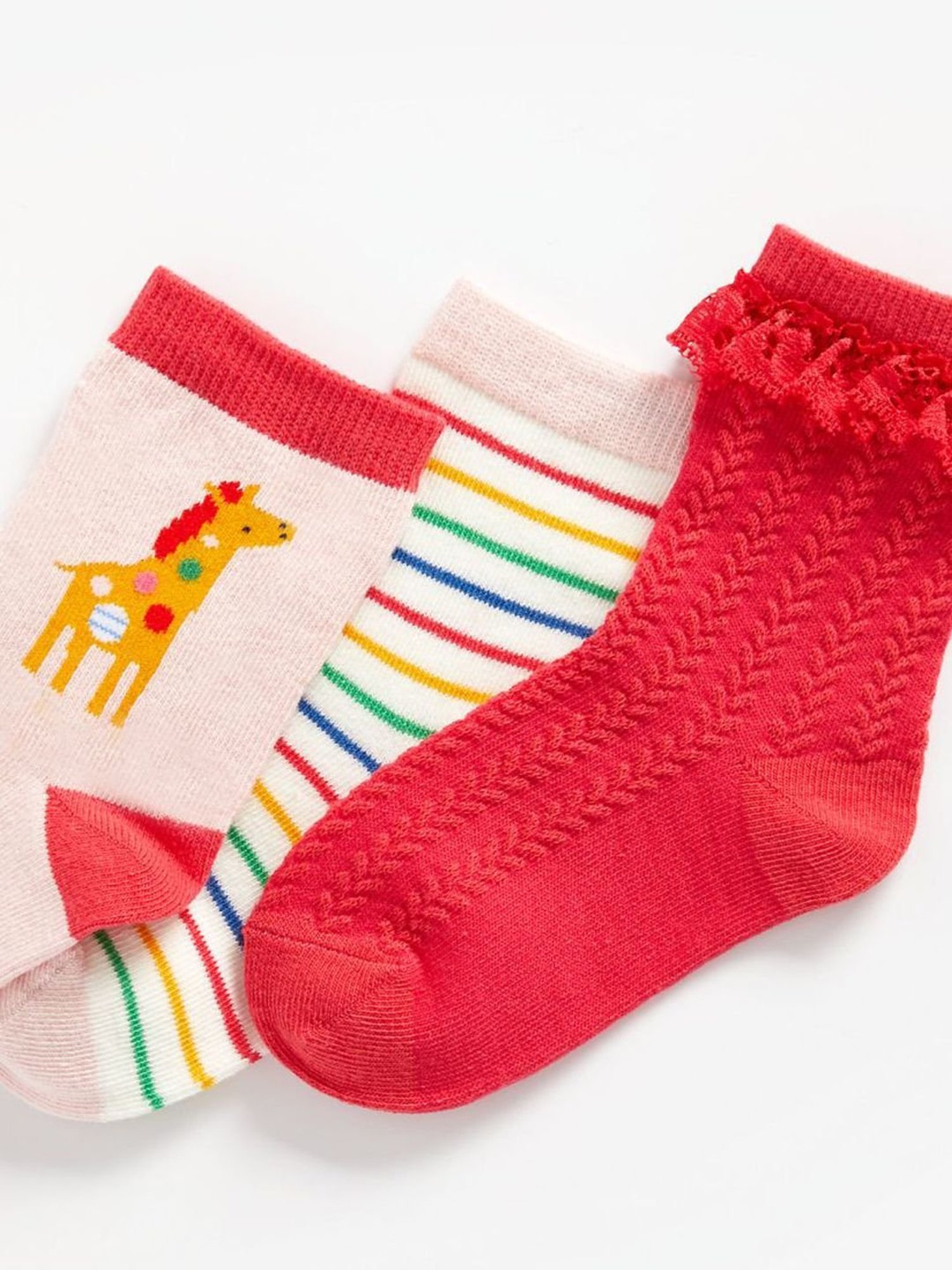 Pantaloons Junior Kids Pink Self Pattern Cap with Muffler