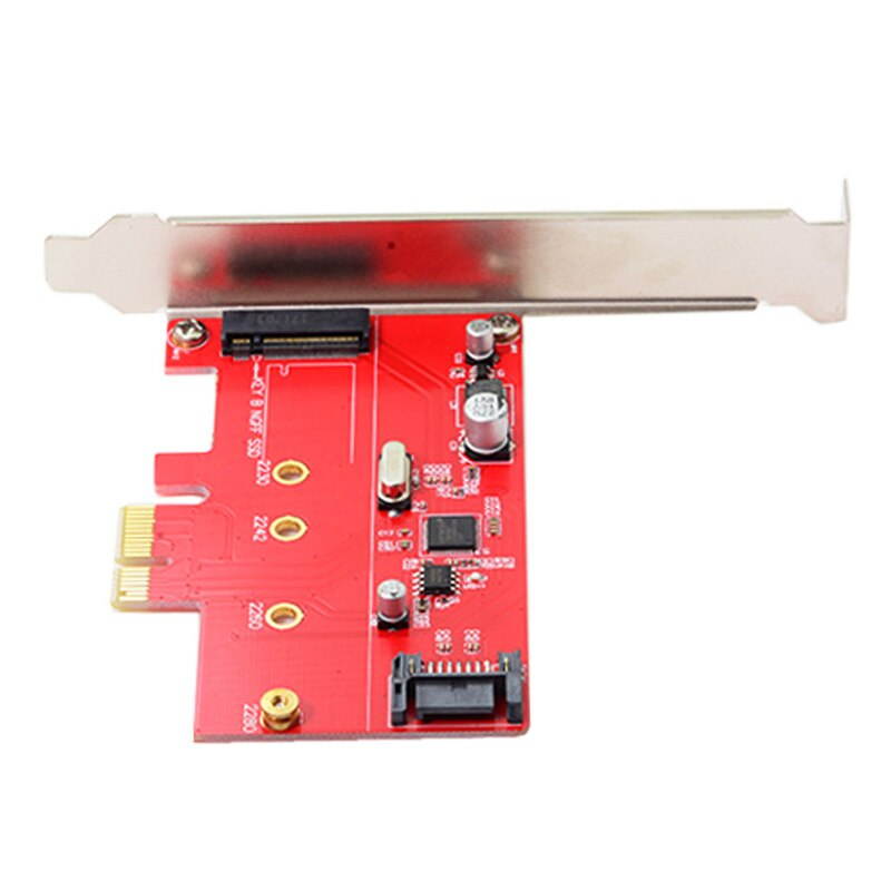 M.2 NGFF B/M-key SATA SSD to PCI-E Express 3.0 x4 Adapter ASM1061 Chipset with Bracket