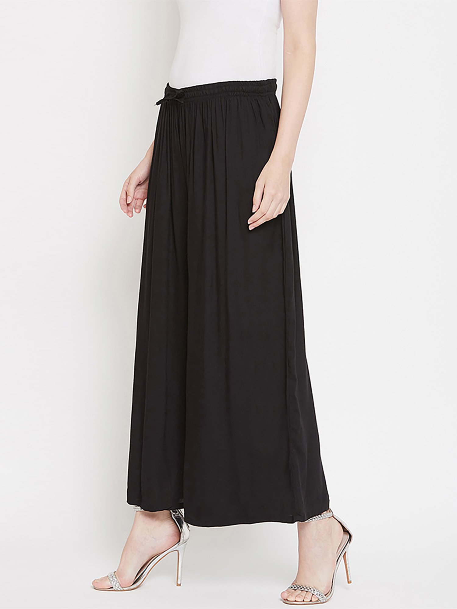 Castle Black Regular Fit Palazzos