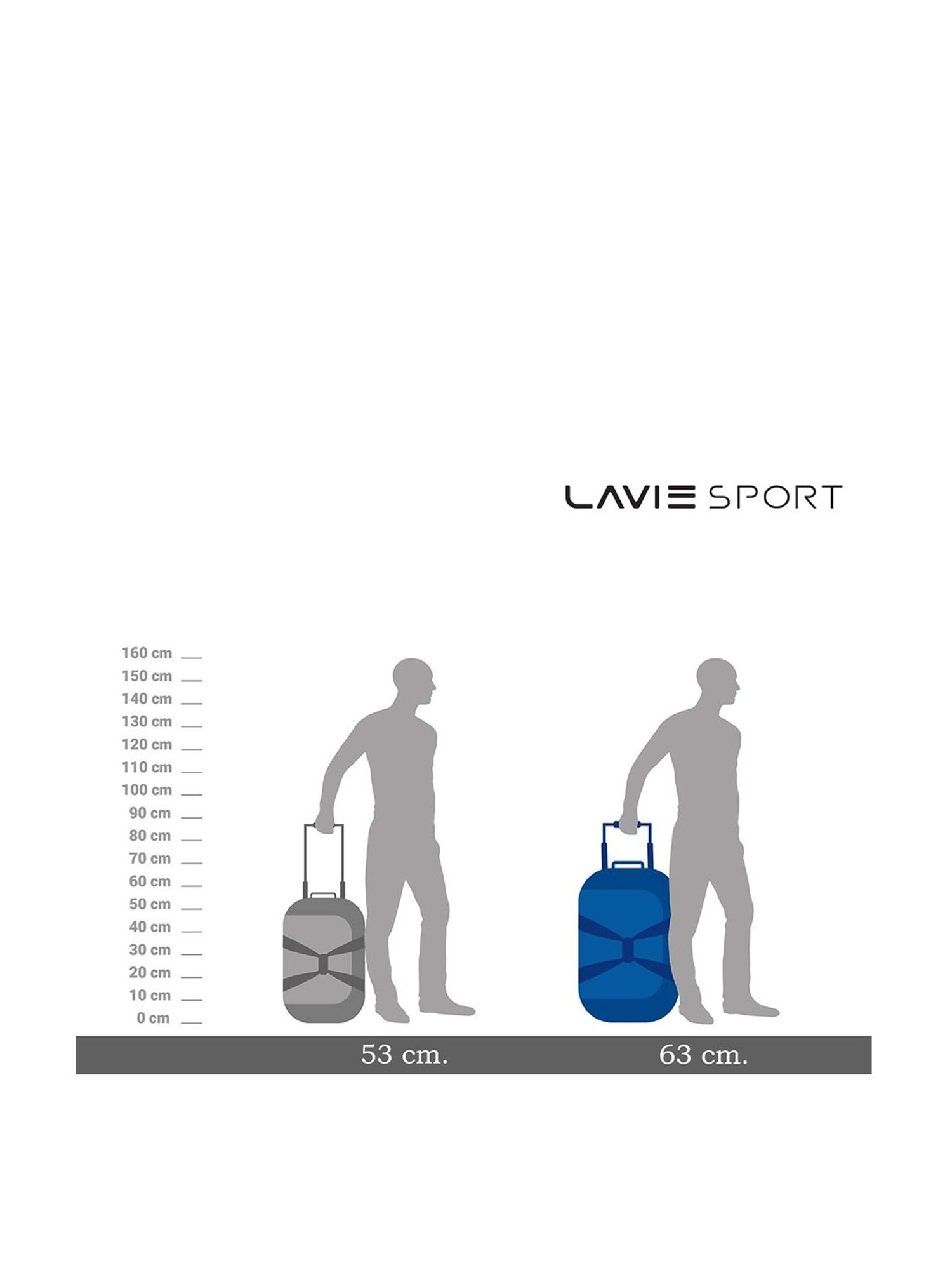 Lavie Sport Large Size 63 Cms Lino Wheel Duffle Bag | (Black)