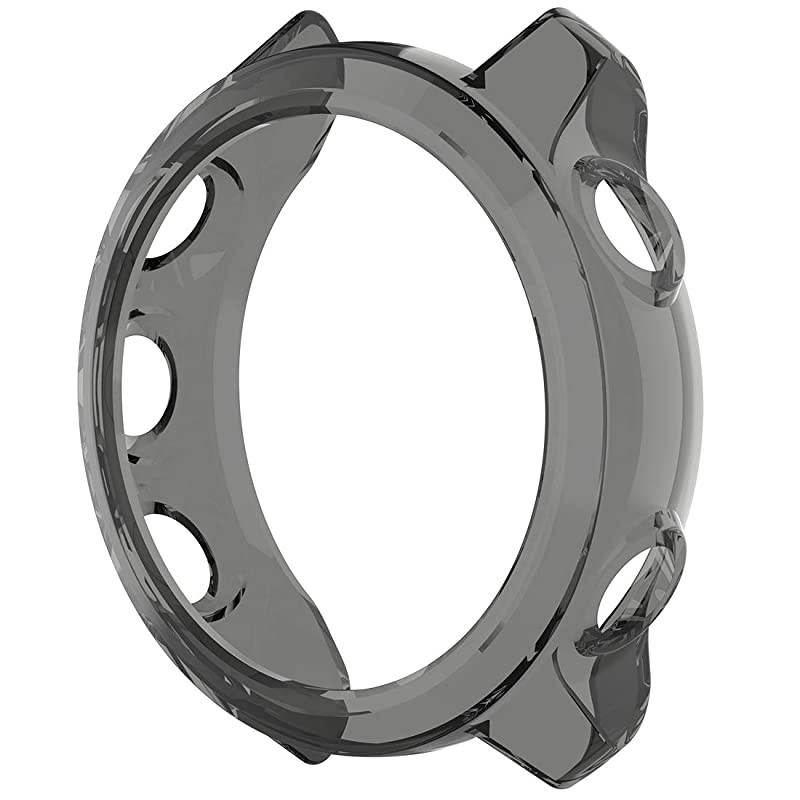 for Garmin Forerunner 245 Transparent TPU Protective Case - TPU Protective Case Cover Shell for Garmin Forerunner 245/ 245M(TPU Black)