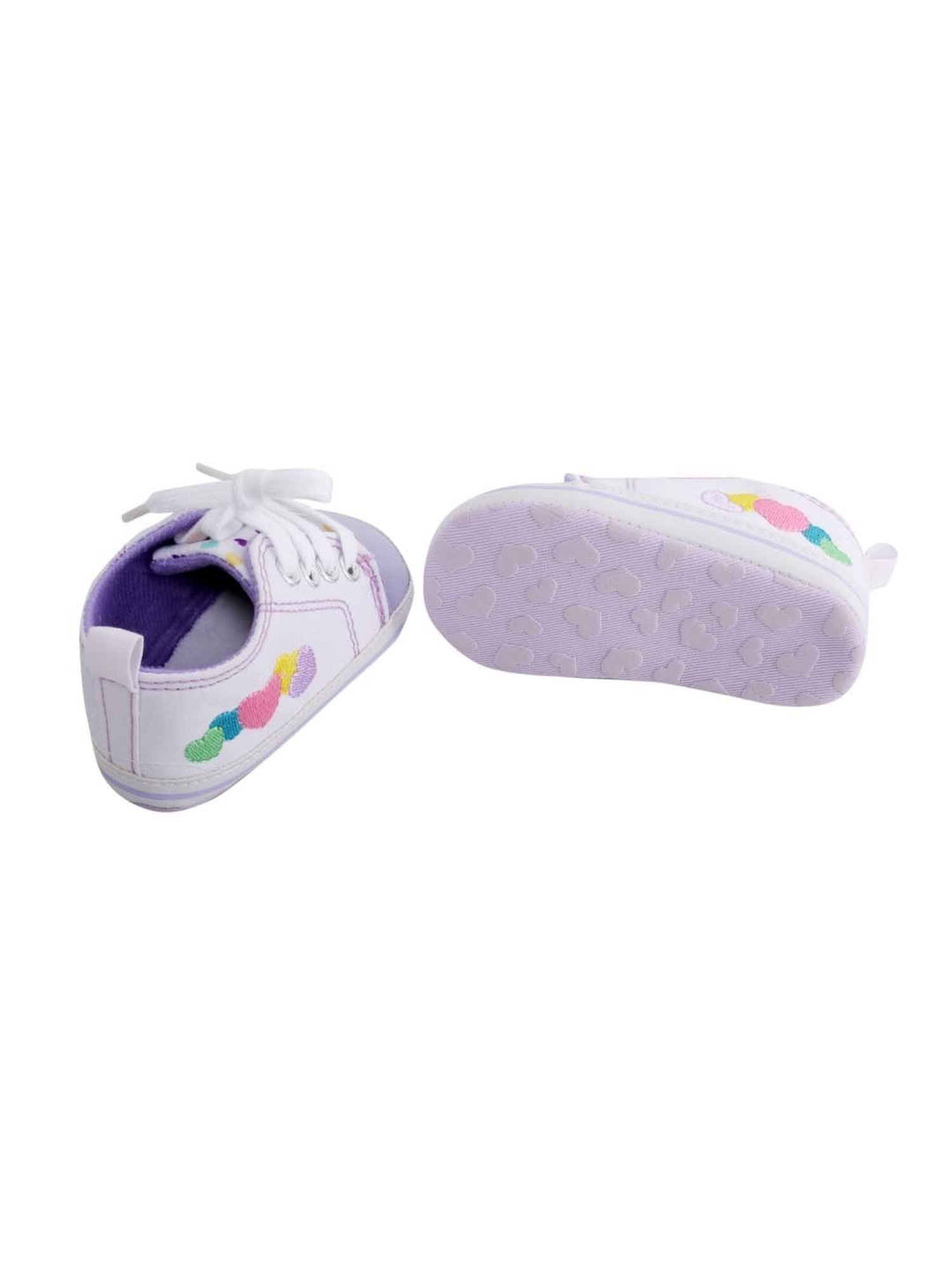 Baby Moo Kids Purple Lace Up Shoes