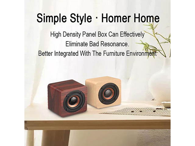 Autofeel Mini Wooden Bluetooth Speaker Portable Wireless Subwoofer Strong Bass Sound Box Music Magic Cube For Smartphone Tablet Laptop For Samsung iPhone Xiaomi Huawei HTC