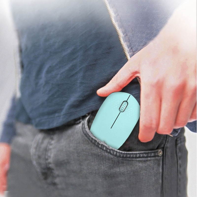 i210 Mute 2.4GHz 1600DPI Wireless Portable Ergonomic Noiseless Mouse for Desktop Computer Laptops