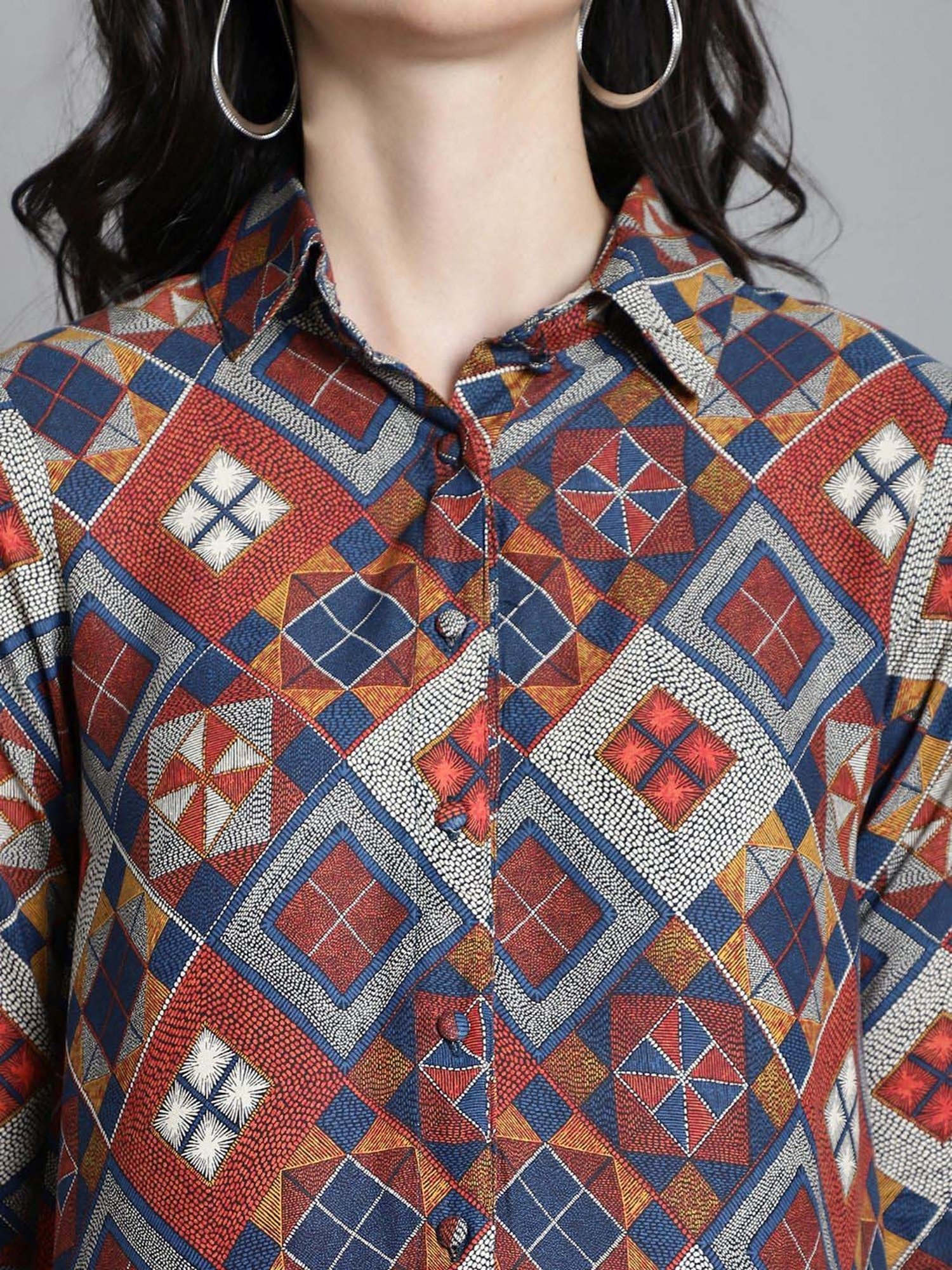 Moms Maternity Maroon Printed Maternity Dress