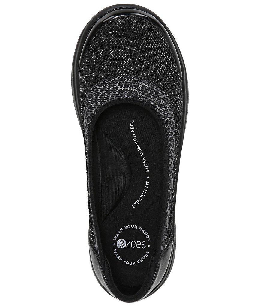 Bzees Jiffy II Leopard Print Washable Slip-On Shoes