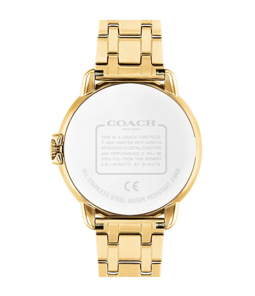 COACH Arden Goldtone Bracelet Watch