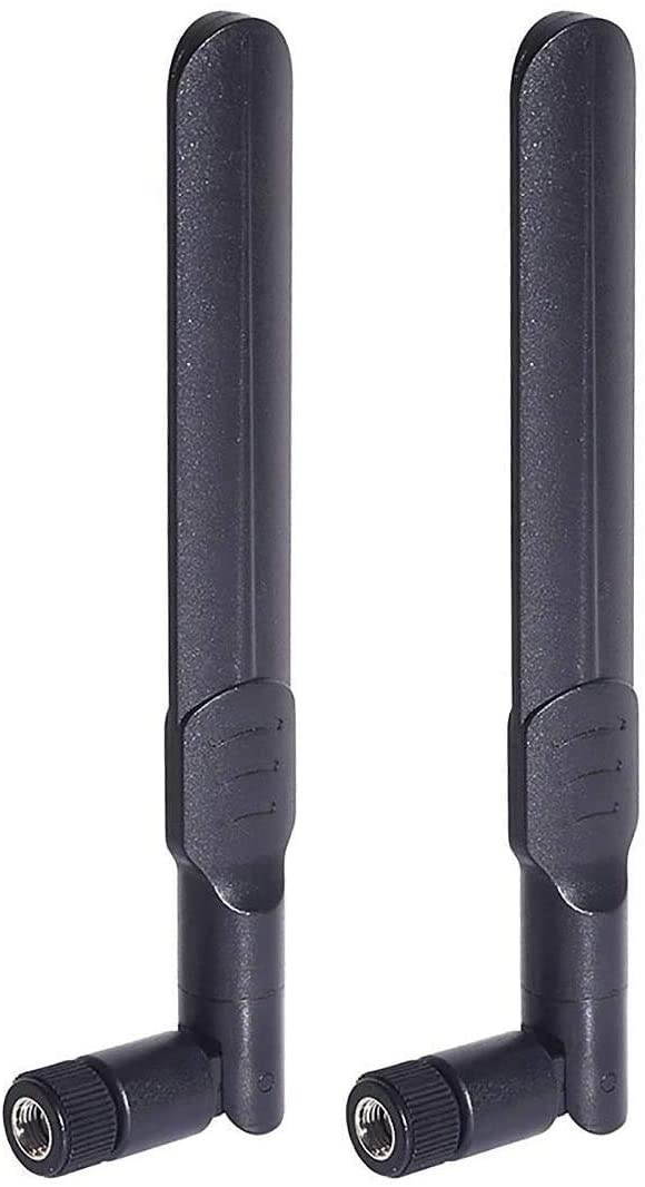 Bingfu Dual Band WiFi 2.4GHz 5GHz 5.8GHz 8dBi MIMO RP-SMA Male Antenna (2-Pack) for WiFi Router Signal Booster Repeater Wireless Network Card USB Adapter Security IP Camera Video Surveillance Monitor
