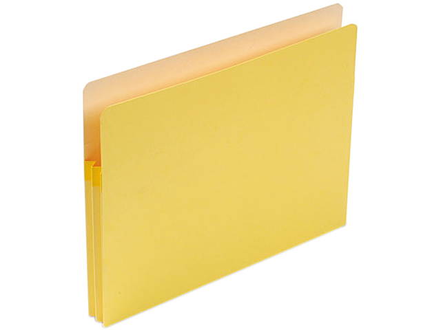 Smead 73223 1 3/4 Inch Expansion Colored File Pocket, Straight Tab, Letter, Yellow, 25/Box