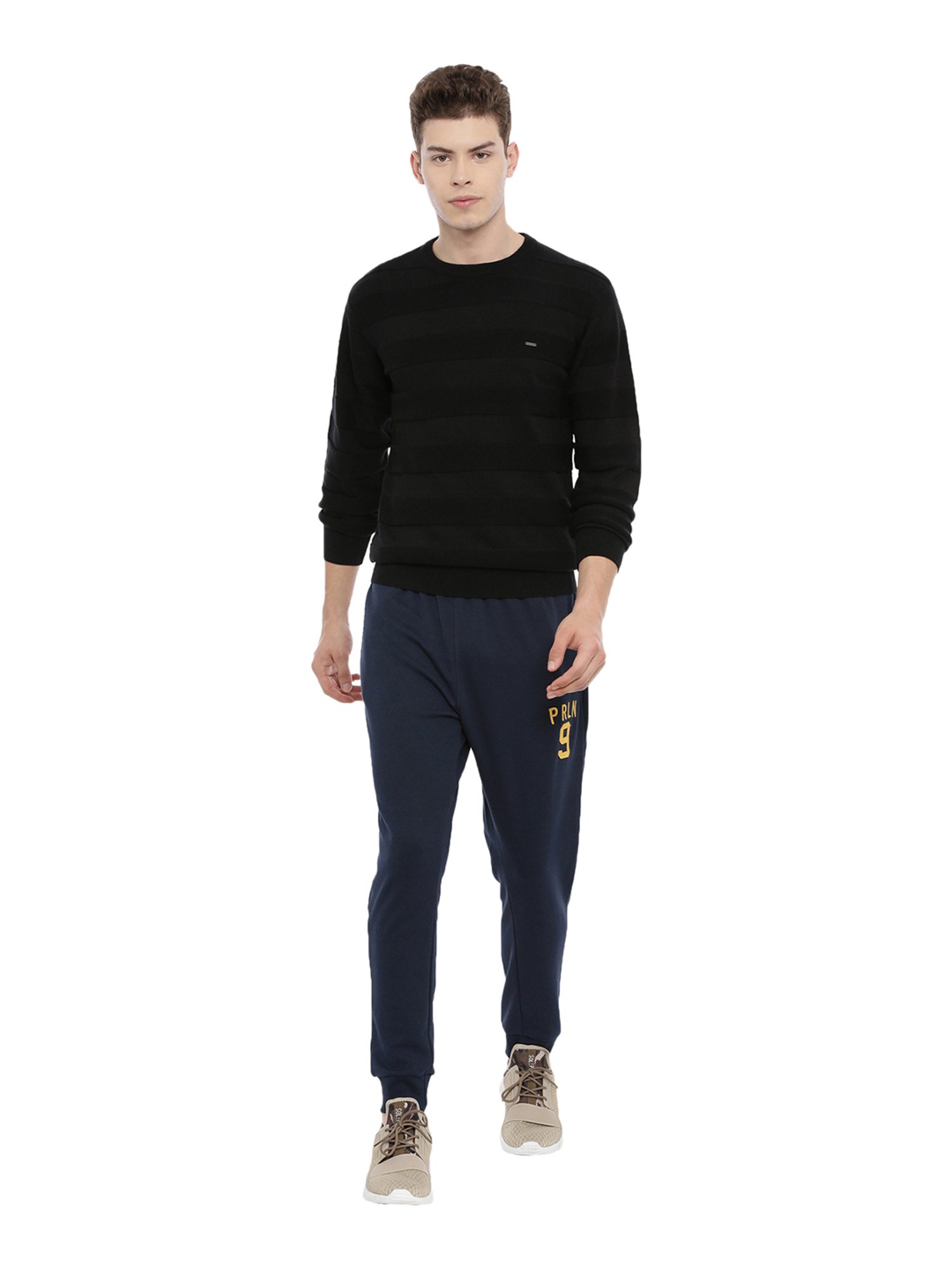 Proline Black Round Neck Sweater