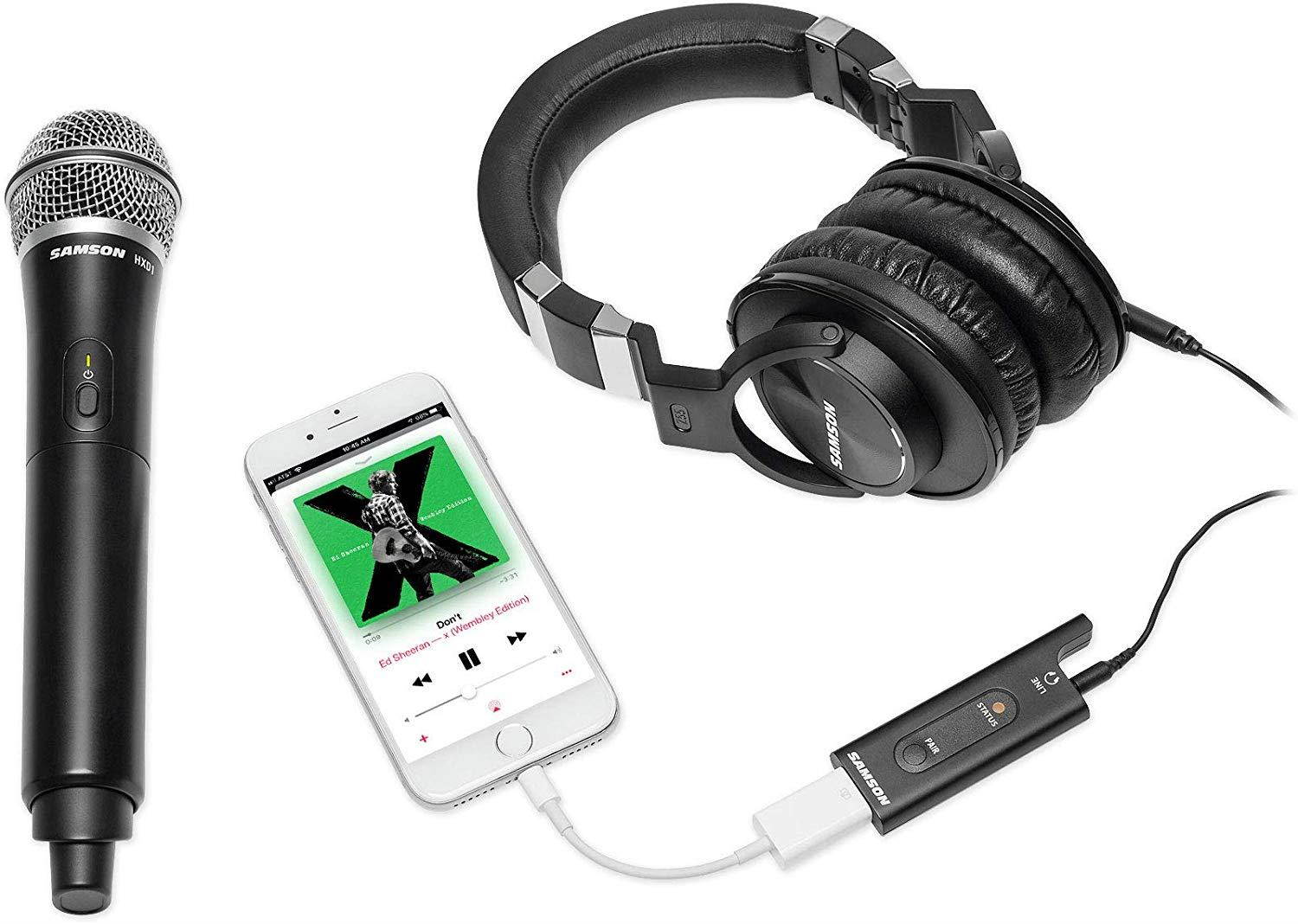 SAMSON Stage XPD2 Handheld USB Digital Wireless Q6 Microphone w/Clip+Pop Filter