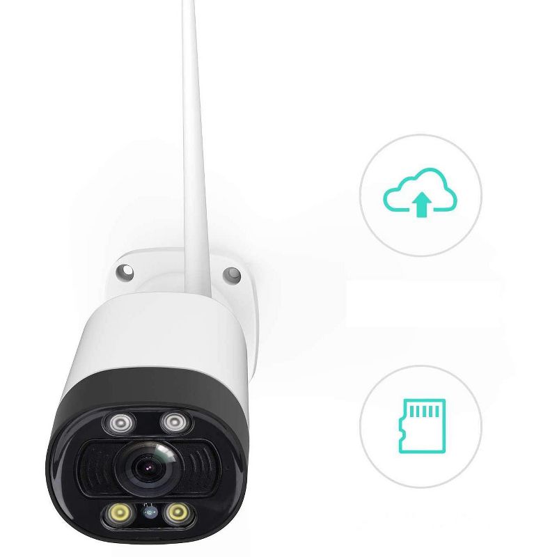 HeimVision HM211 Outdoor Security Camera Wireless, 1080P WiFi Waterproof Surveillance Camera with Floodlight, Night Vision, Siren Alarm, Two-Way Audio, Motion Detection, Cloud Service/ Microsd Support