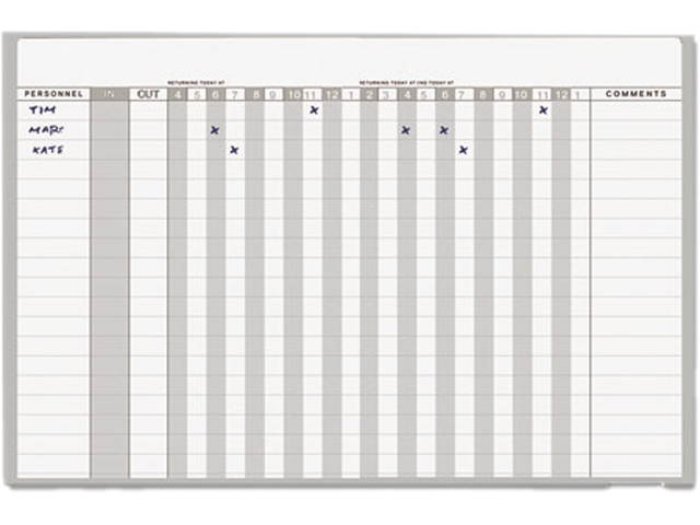 Mastervision GA01110830 In-Out Magnetic Dry Erase Board