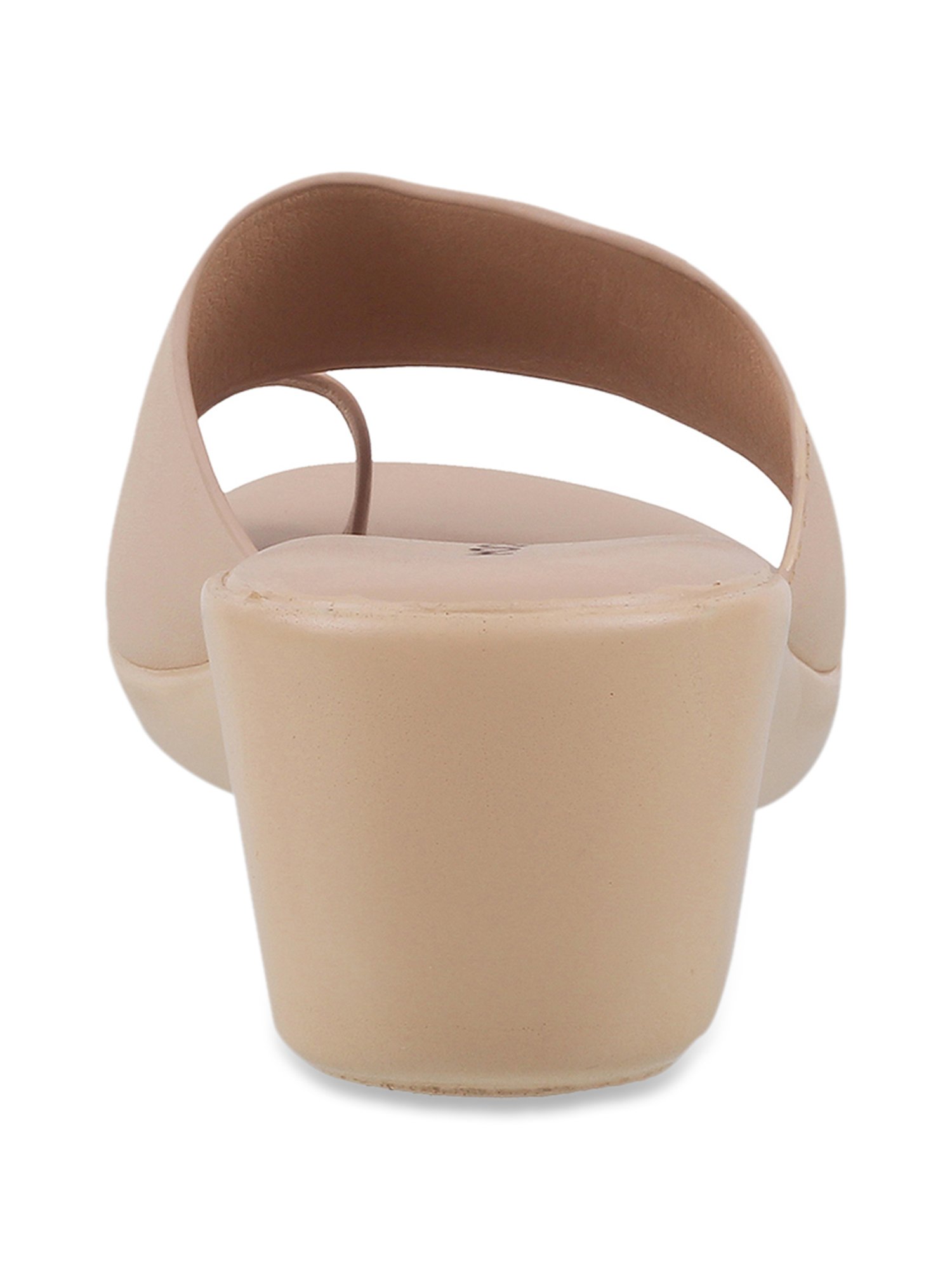 Mochi Women's Nude Toe Ring Wedges