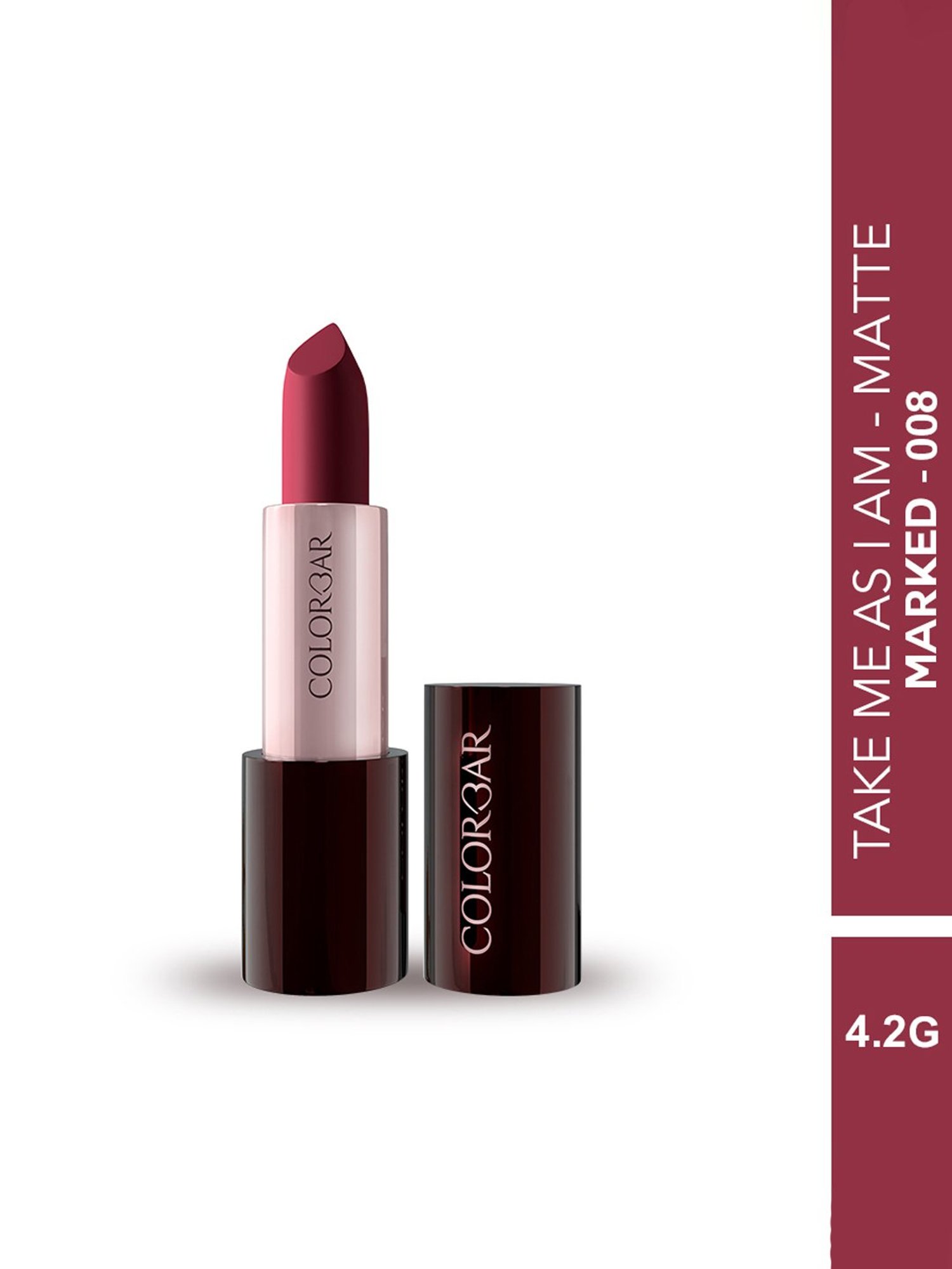 Colorbar Take Me As I Am Matte Lipstick Marked-008 - 4.2 gm
