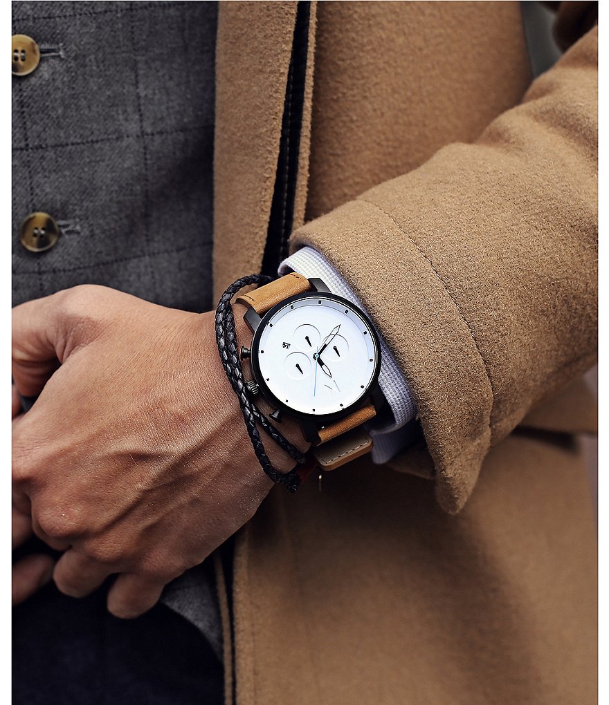 MVMT Chrono Tan Leather Watch