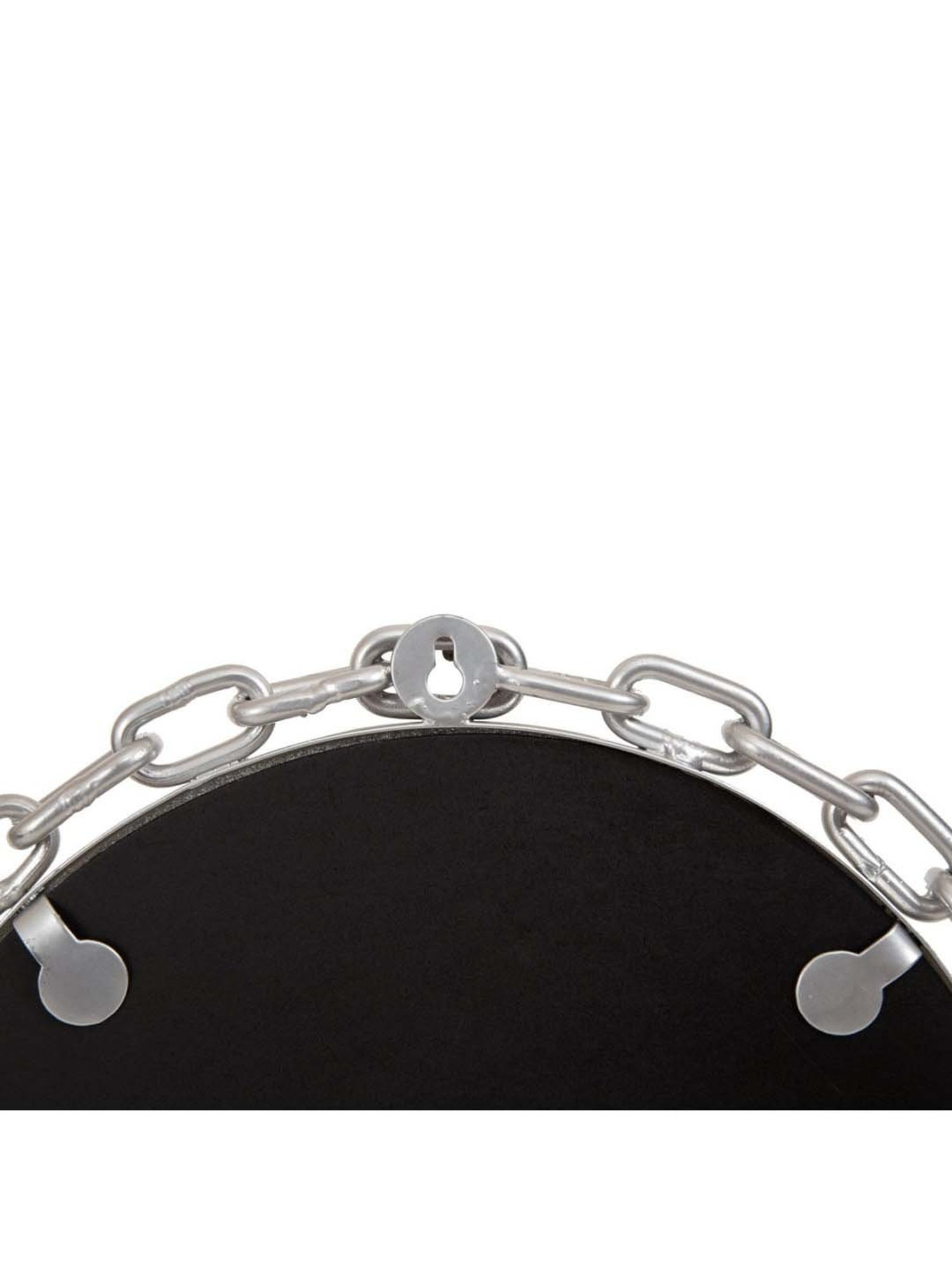 Home4U Silver & Brown Metal Mirror - Set of 1