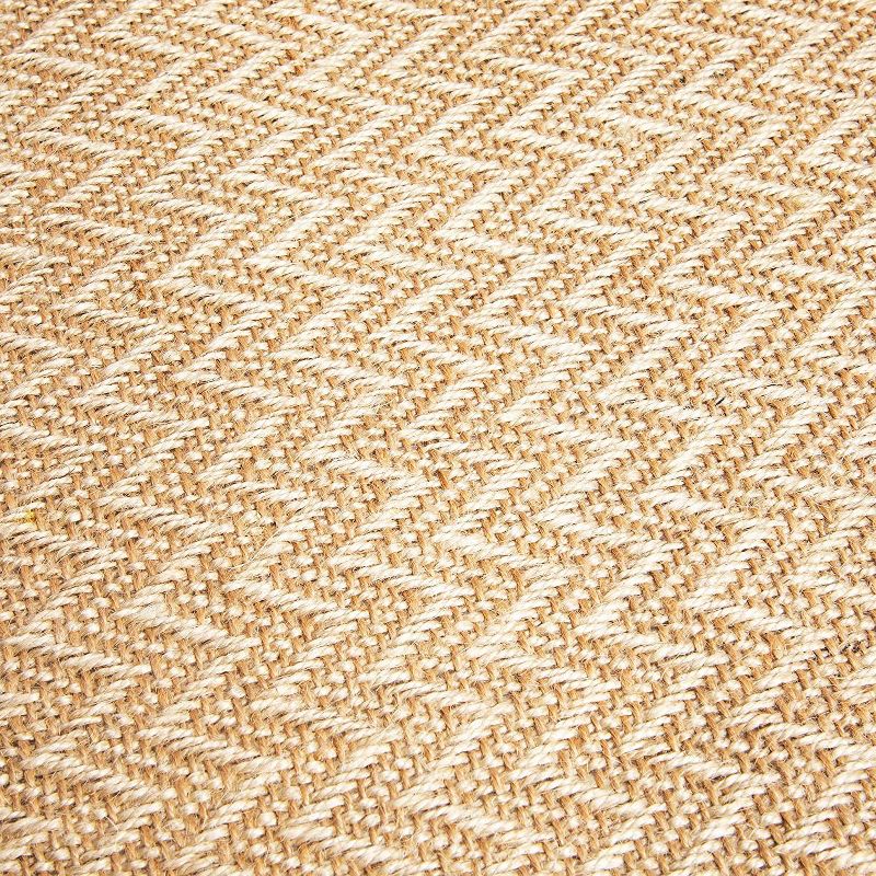 Natural Jute Table Placemats Set of 4 Dining Table Mat for Kitchen Party Decor (17.75 x 12 in)