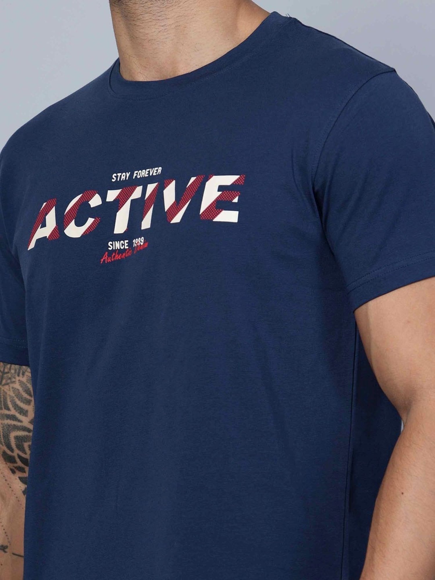 Cantabil Airforce Regular Fit Printed T-Shirt