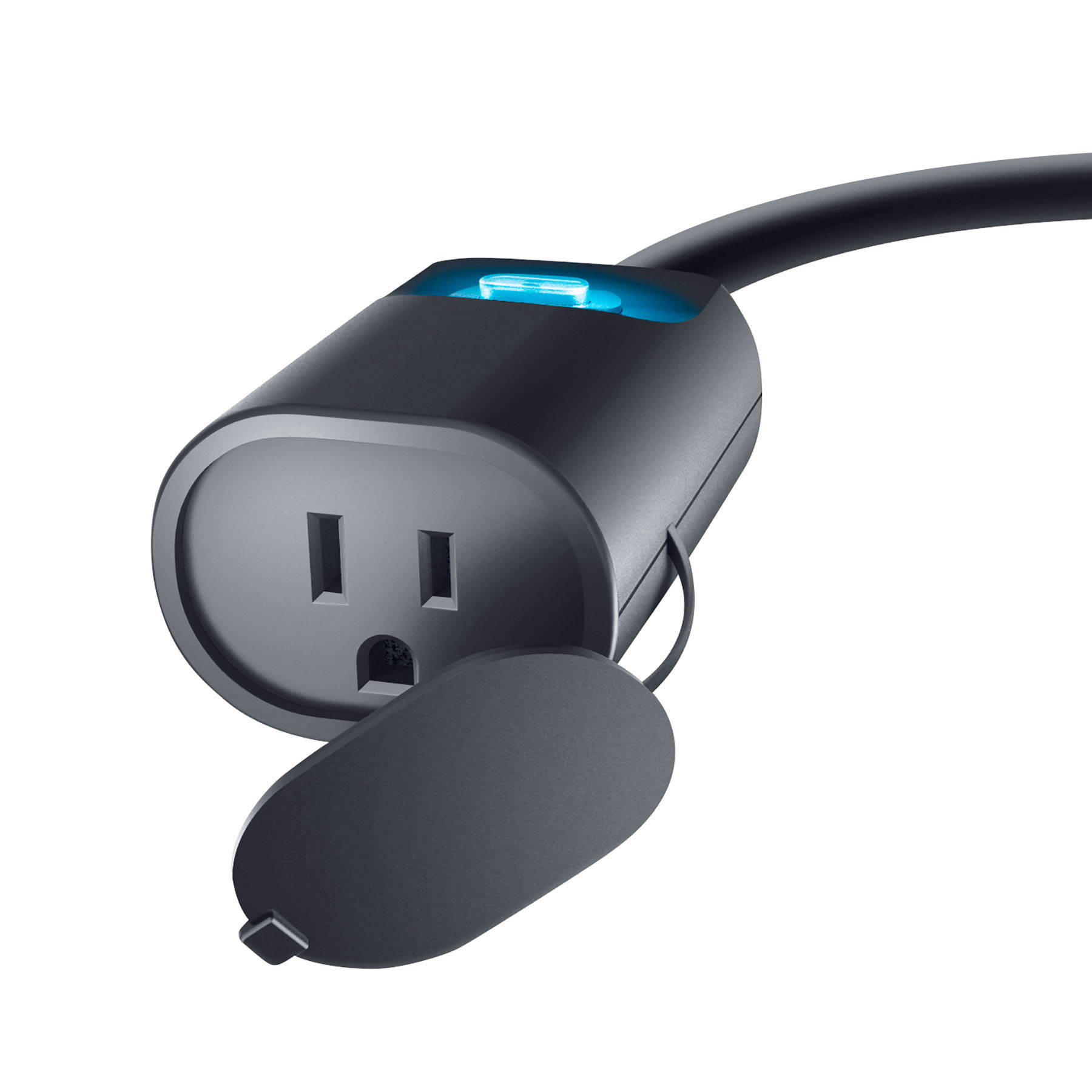 Geeni Outdoor Smart WiFi Plug, Black - Compatible with Amazon Alexa & Google Assistant