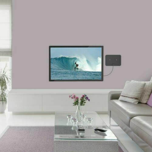 Antenna Digital HD TV Amplified Mile Ultra Thin 60 Miles Range Indoor 1080P 4K