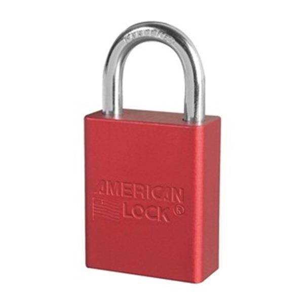 Lockout Padlock, KA, Red, 1/4 In., PK12
