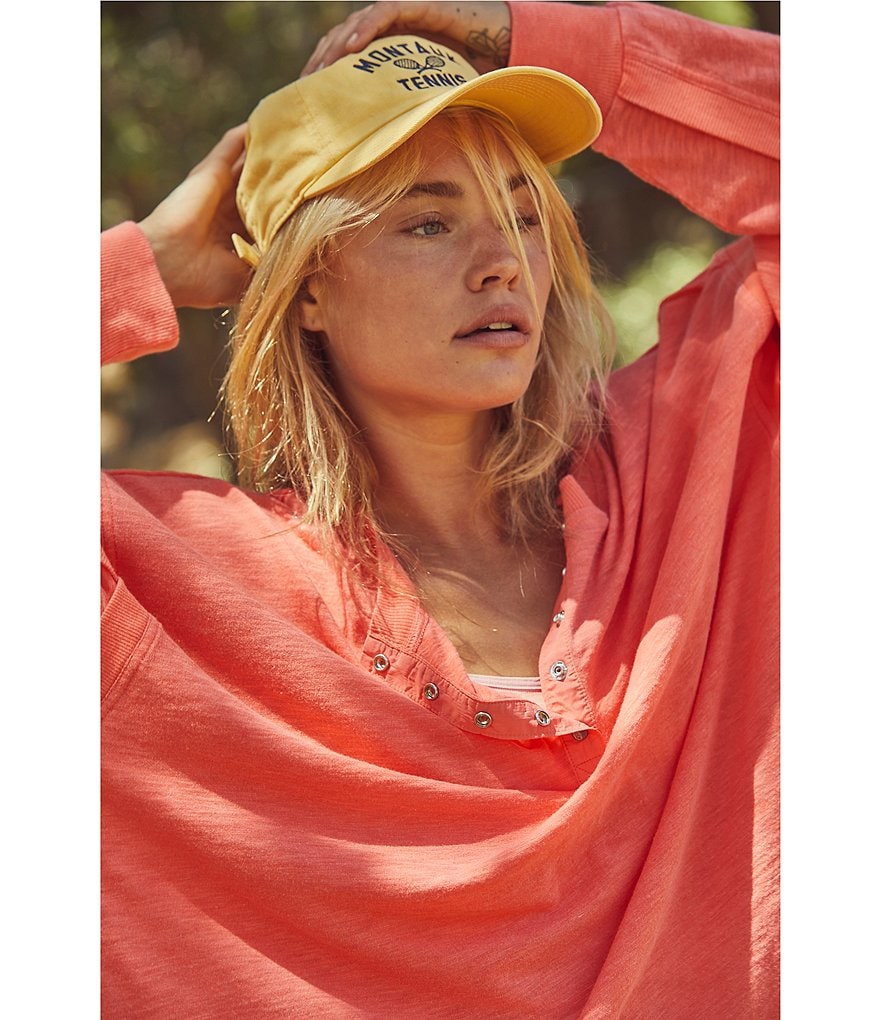 Marc New York Short Sleeve Tie-Dye Jewel Neck Tee