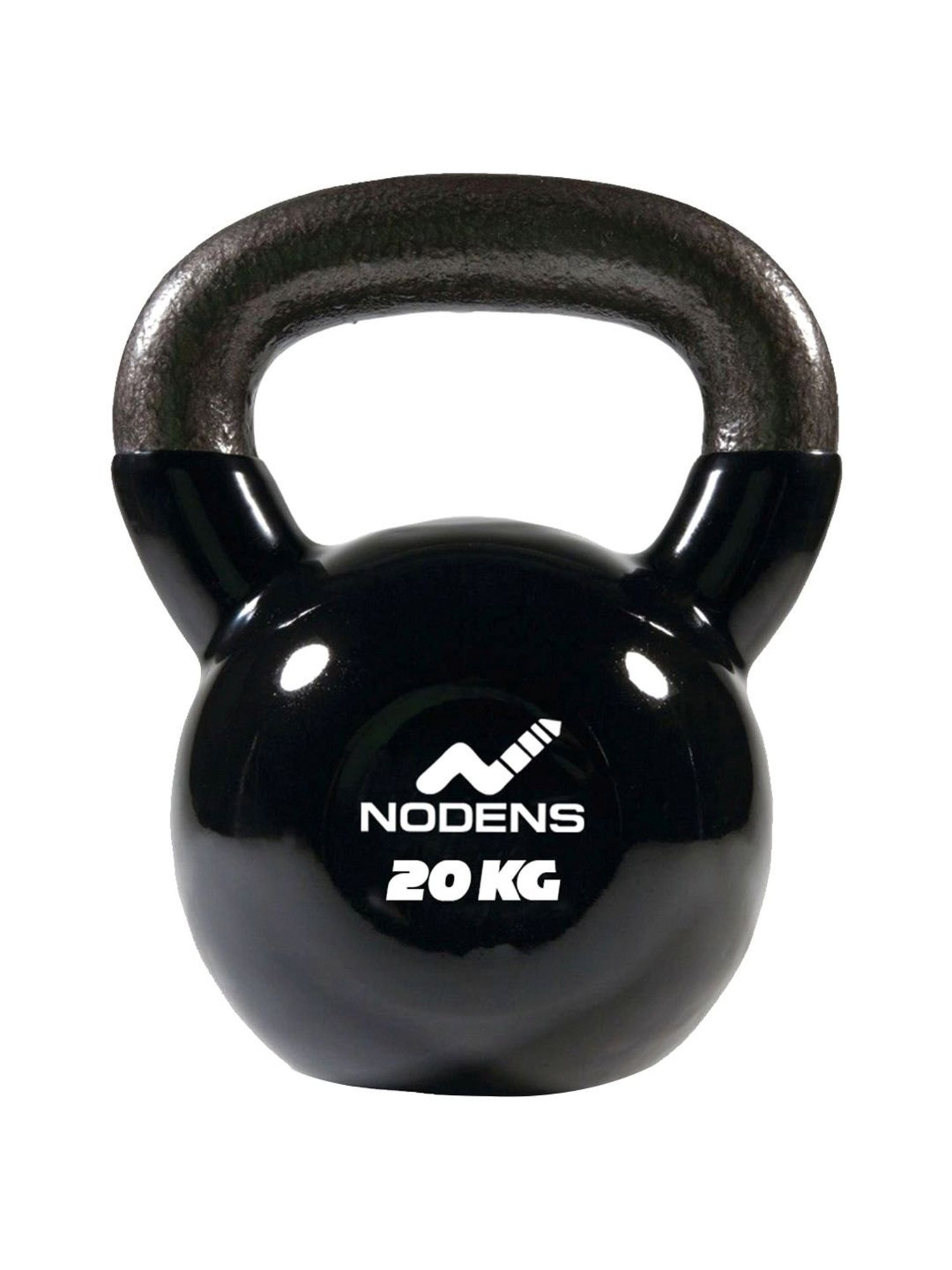 NODENS Black Vinyl Coated Kettle Bell (20 kg)