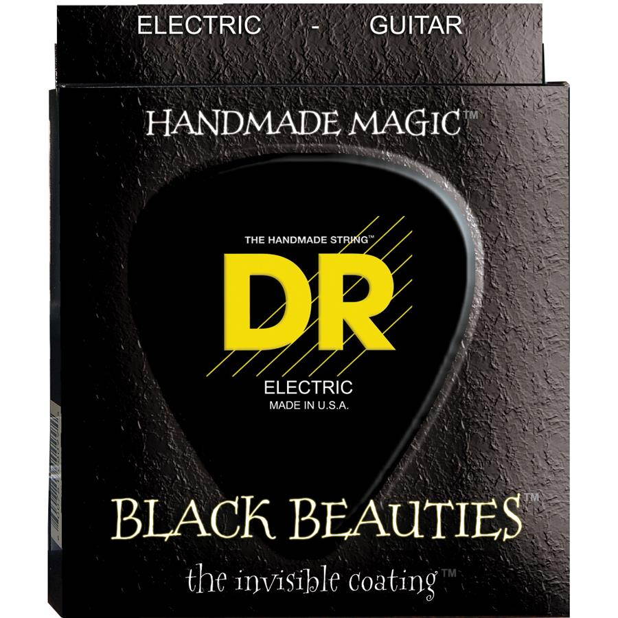 DR Strings BKE-10 Extra Life Black Beauties Coated Electric Guitar Strings