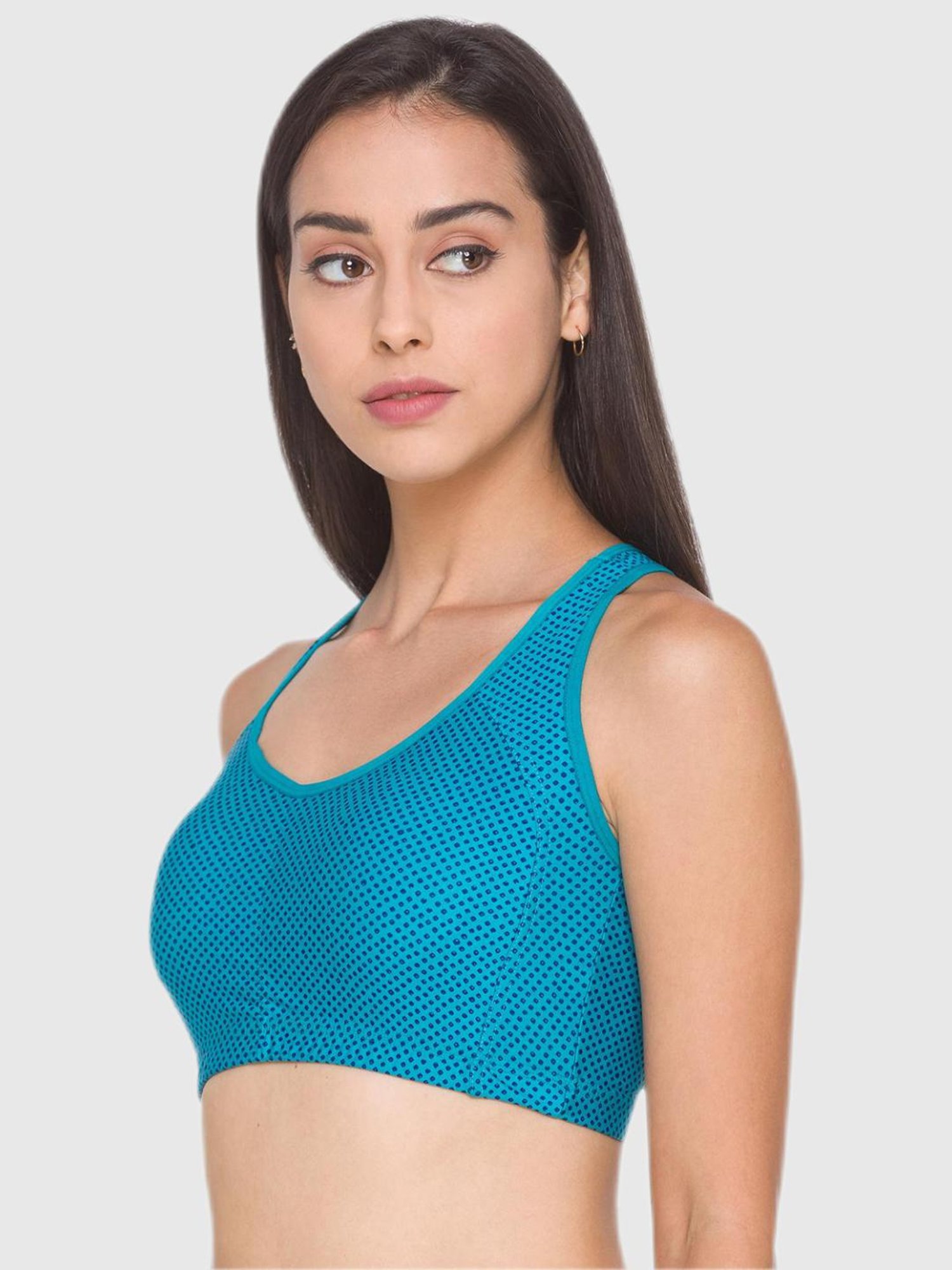 Candyskin Blue Printed Padded Bra