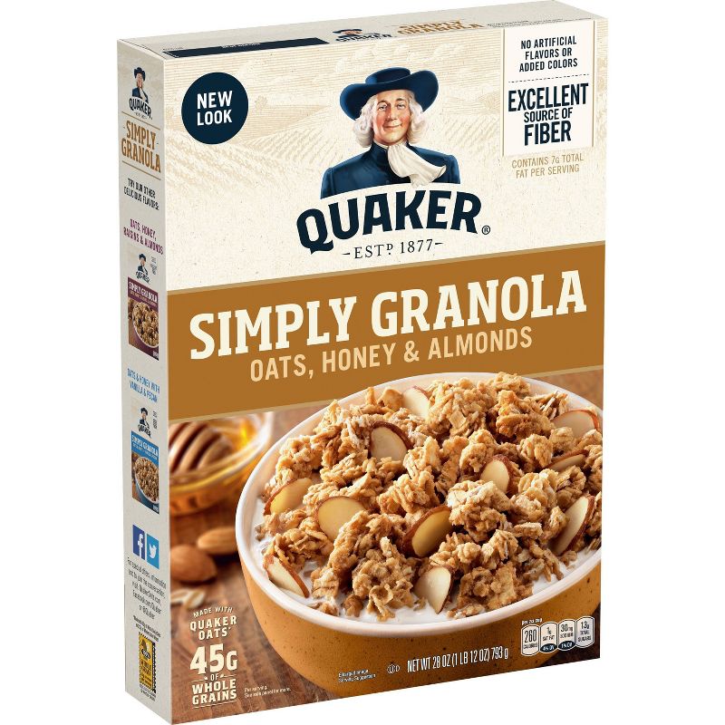 Quaker Granola Oats Honey and Almond - 28oz