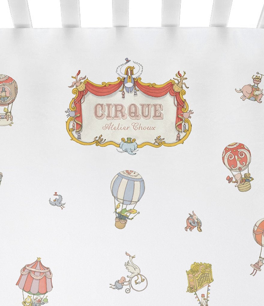 Atelier Choux Paris Organic Cotton Baby Circus Fitted Crib Sheets