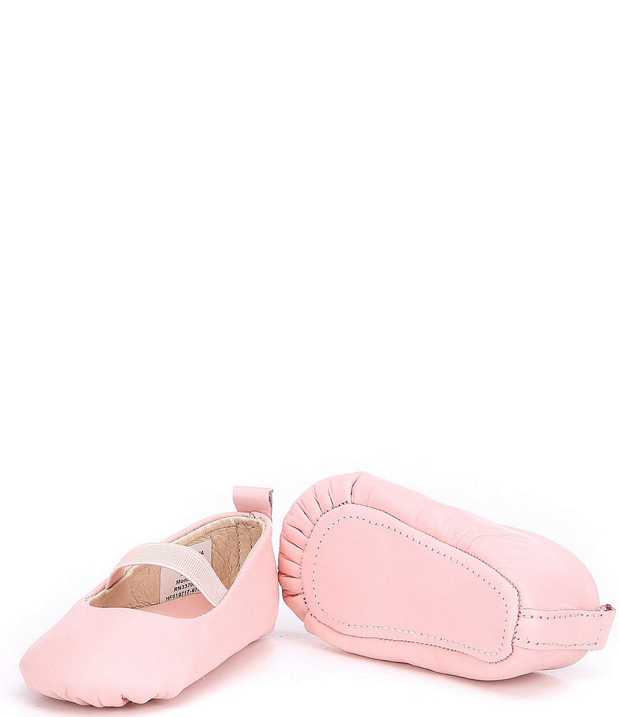 Edgehill Collection Baby Girls' Soft-Sole Leather Crib Shoes