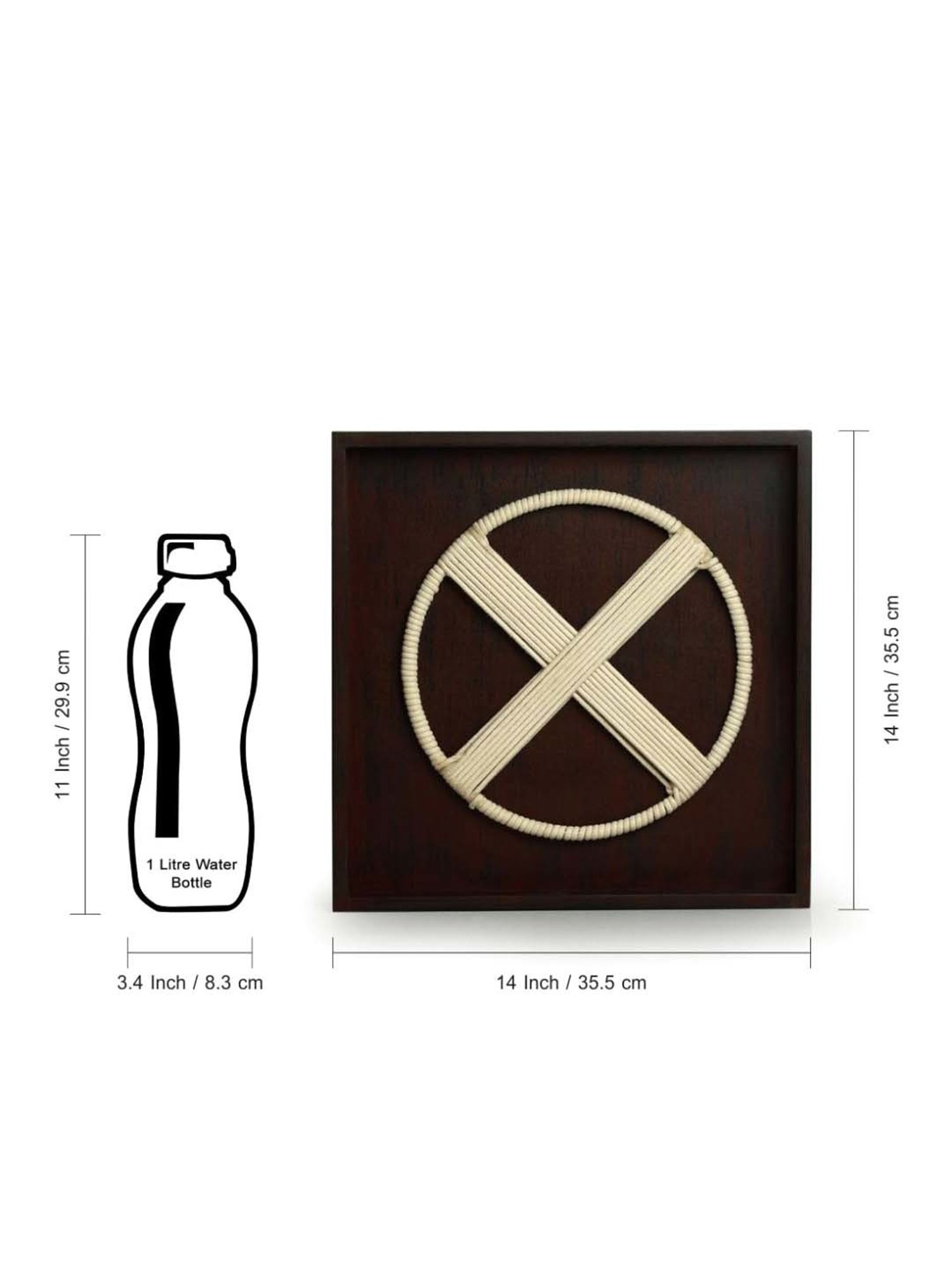 ExclusiveLane Celtic Brown & White Wood Wall Art