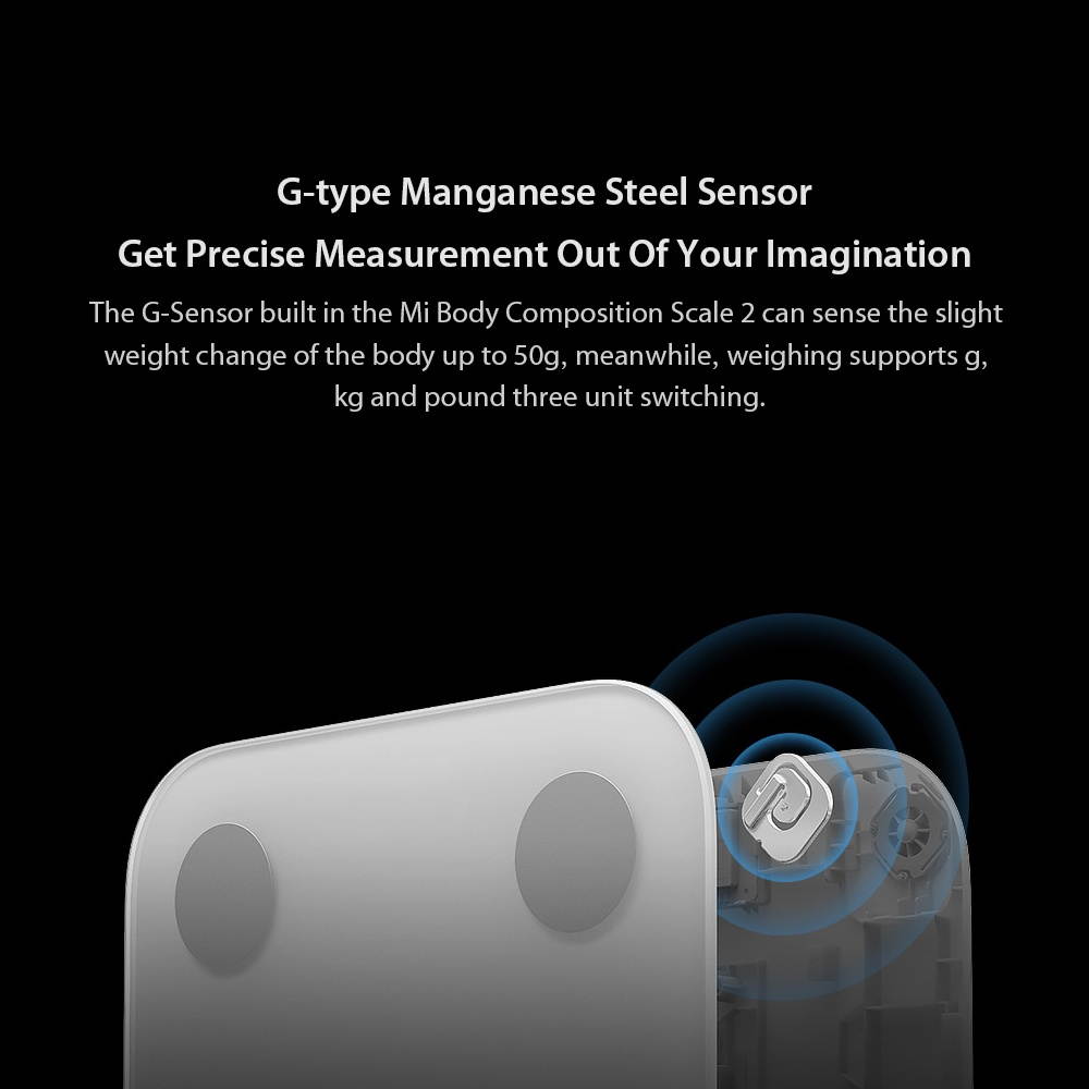 New Xiaomi Mi Body Composition Scale 2 Smart Fat Weight Health Scale BT 5.0 Balance Test 13 Body Date BMI Weight Scale LED Digital Display Mi Fit APP Data Analysis