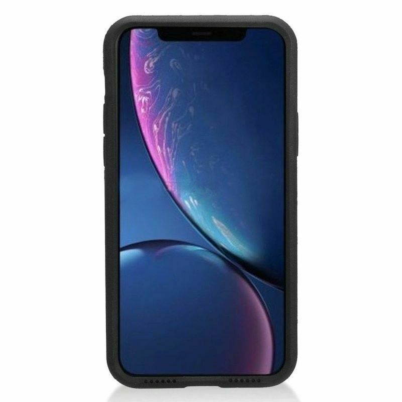 For  iPhone 11 Pro Max Black Hard TPU Hybrid Brushed Case Cover w/stand