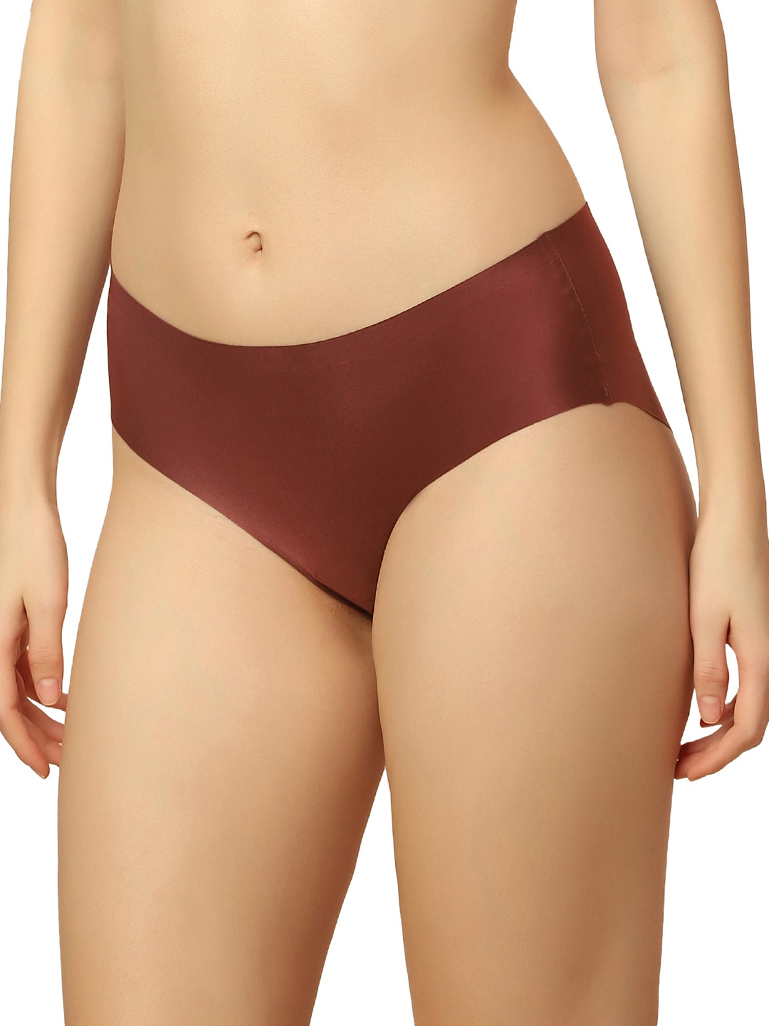 Triumph Beige & Brown Plain Hipster Panties - Pack Of 2