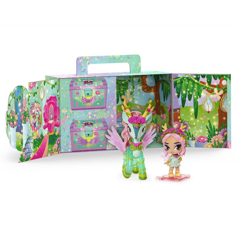 Hatchimals Pixies Riders Petal Primrose Pixie & Deeraloo Glider Hatchimal Set with Mystery Feature